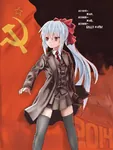 1917 anime brown_eyes hammer_and_sickle october_revolution red_star revolution russia russian_sfsr soviet_union star white_hair // 720x959 // 119KB