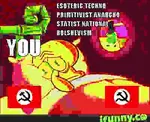 anarchism anarcho_primitivism ifunny impact_font meta:lowres national_bolshevism nazbol_gang statism x_gang // 400x326 // 5.4KB