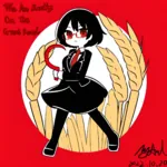 anime art female hammer_and_sickle symbol touhou wheat // 1920x1920 // 1.5MB