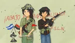 artist:ho_chi_meme flag gun latin_america nicaragua rifle sandinista weapon // 2308x1333 // 3.6MB