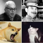 amadeo_bordiga bordigism cat comparison dog doge glasses joseph_stalin knife knifecat left_communism smug soviet_union weapon // 676x668 // 99KB