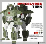 anthro armored_fighting_vehicle cannon living_machine meta:highres original_character red_star robot soviet_union star tank transformers weapon // 1600x1543 // 965KB