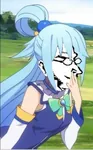 anarchism anime aqua egoism glasses kono_subarashii_sekai_ni_shukufuku_wo! max_stirner meta:lowres reaction_image smug // 287x464 // 43KB