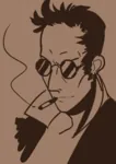 anarchism artist:hardkoba cigarette egoism glasses max_stirner smoking // 1754x2480 // 606KB