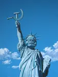 book das_kapital hammer_and_sickle karl_marx statue statue_of_liberty // 683x899 // 220KB