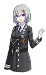 anime blue_eyes german_democratic_republic germany uniform // 1446x2337 // 649KB