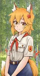 animal_ears anime artist:zapnik female forest foxgirl kemonomimi kitsune pioneer russian_text senko_san the_helpful_fox_senko // 1550x2930 // 4.1MB