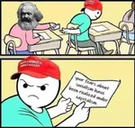 capitalism capitalist_realism karl_marx maga maga_hat // 526x499 // 36KB