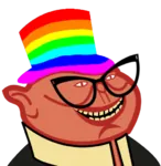 bourgeoisie capitalism hat identity_politics liberalism meta:transparent_background porky radlib rainbow // 500x514 // 65KB