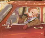 anime car female pink_hair soviet_union // 3526x2928 // 2.7MB