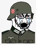 croatia crying fascism glasses helmet meta:lowres nazi soyboy uniform ustase wojak yugoslavia // 226x280 // 36KB