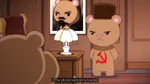 anime anthro bear cartoon chibi donghua hammer_and_sickle portrait soviet_union ushanka vladimir_lenin year_hare_affair // 640x360 // 154KB