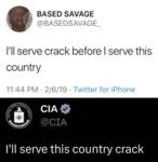 cia crack drugs meta:screencap site:twitter united_states // 390x400 // 80KB