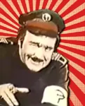 armband candyman commissar hammer_and_sickle if_footmen_tire_you_what_will_horses_do peaked_cap reaction_image rising_sun smug uniform // 616x761 // 717KB