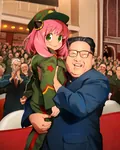 anime anya female juche kim kim_jong_un korea korea_dpr spyxfamily // 2400x3000 // 725KB