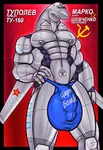 aeromorph aircraft airplane anthro artist:renthedragon bomber buff hammer_and_sickle jet living_machine male meta:edit red_star soviet_air_forces soviet_union star tu-160 tupolev // 1458x2117 // 3.1MB