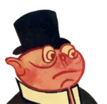 bourgeoisie capitalism hat meta:transparent_background porky top_hat worried // 576x566 // 304KB