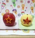 apple hammer_and_sickle peeled red red_star star symbol // 3120x3350 // 1.7MB