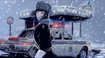 anime black_eyes black_hair car militia militsiya police snow soviet_union ushanka vehicle // 850x468 // 98KB