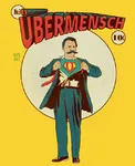 comic cover friedrich_nietzsche meta:edit philosophy superman ubermensch // 700x860 // 143KB