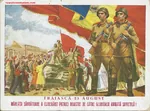 flag gun poster red_army red_flag romania romanian_text soldier soviet_union weapon // 1093x812 // 414KB