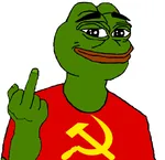 fuck_you hammer_and_sickle middle_finger pepe smug // 616x596 // 53KB