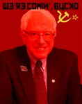 2016 bernie_sanders bucko election faux_cyrillic glasses hammer_and_sickle social_democracy united_states // 682x864 // 290KB