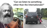 can_we_listen_to car internationale karl_marx marxism meta:highres vehicle // 2047x1231 // 606KB