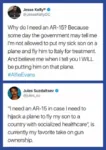 aircraft airplane ar-15 gun gun_control healthcare hijacking libertarianism meta:screencap rifle site:twitter tweet weapon // 500x706 // 261KB