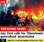 breaking_news donald_trump fire flavortown guy_fieri insurrection parody protest riot united_states // 640x612 // 161KB