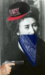 gangsta gun handgun hat mask pistol rosa_luxemburg weapon // 584x960 // 114KB