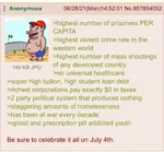 amerimutt corporation crime debt education greentext healthcare imperialism meta:screencap mexico prison shooting site:4chan tuition united_states violence war // 1125x1040 // 1.2MB