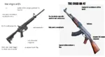 ar-15 chad comparison gun kalashnikov m-16 rifle soviet_union united_states virgin virgin_vs_chad weapon // 1058x575 // 164KB