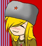 drawgirl flag happy reaction_image red_flag site:get site:getchan ushanka // 500x550 // 64KB