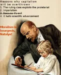 bourgeoisie capitalism exploitation imperialism morality proletariat science soviet_union vladimir_lenin worker // 458x564 // 110KB