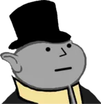 bourgeoisie capitalism hat meta:transparent_background npc porky top_hat // 500x514 // 32KB