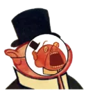 bourgeoisie capitalism fear hat mask meta:transparent_background porky // 656x570 // 372KB