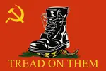 boot gadsden_flag hammer_and_sickle libertarianism red_background reptile snake // 1500x1000 // 188KB