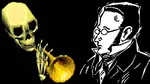 anarchism doot egoism glasses instrument max_stirner skeleton skull spook trumpet // 800x450 // 283KB