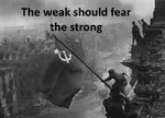 berlin fascism flag germany hammer_and_sickle nazi nazi_germany red_army reichstag soldier soviet_union star the_weak_should_fear_the_strong uniform victory war world_war_ii // 800x578 // 68KB