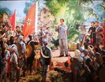 art china flag hammer_and_sickle mao_zedong maoism meta:painting red_flag // 736x579 // 105KB