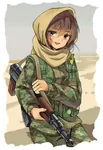 anime communalism democratic_confederalism desert guerrilla gun kalashnikov kurd northern_syria rifle smug uniform weapon west_asia ypg // 640x930 // 70KB