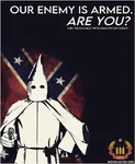 fascism gun kkk poster reactionary socialist_rifle_association weapon // 781x950 // 73KB