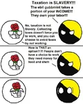 anarcho_capitalism capitalism comic countryballs food housing social_democracy taxation work // 678x848 // 82KB