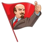 1:1_aspect_ratio flag meta:lowres meta:transparent_background reaction_image red_flag soviet_union thumbs_up vladimir_lenin // 256x256 // 63KB