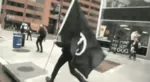 anarchism anarcho_communism anti_fascism circle_a flag meta:animated meta:gif protest radlib riot trash trash_can // 320x175 // 2.3MB