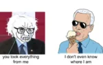 2020 bernie_sanders chad crying election glasses ice_cream joe_biden social_democracy united_states wojak yes_chad // 544x344 // 135KB