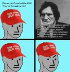 democratic_party kkk maga npc racism slavery wojak // 720x745 // 79KB