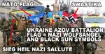 azov_battalion donbass donbass_war fascism flag heil nato nazi oun_upa right_sector swastika ukraine war // 762x395 // 117KB