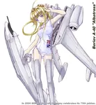 2004 a-40 aircraft airplane anime beriev blonde_hair blue_eyes jet leotard mecha_musume planegirl seaplane soviet_air_forces soviet_union swim_suit // 645x700 // 81KB